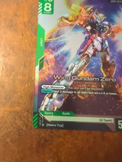Wing Gundam Zero GD01-024 LR - Newtype Rising Gundam Card Game TCG - NM Foil - Image 5
