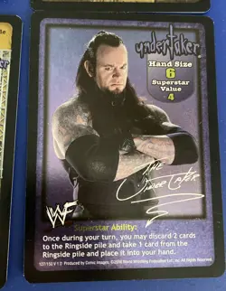 WWE Raw Deal CCG 4 Card Undertaker Lot Ultra Rare Foil - Image 2
