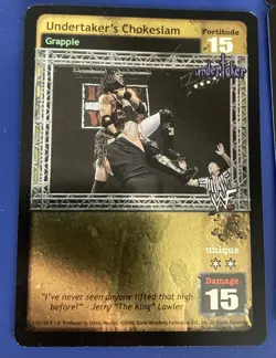 WWE Raw Deal CCG 4 Card Undertaker Lot Ultra Rare Foil - Image 3