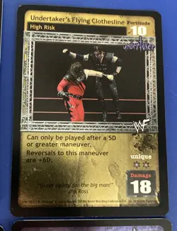 WWE Raw Deal CCG 4 Card Undertaker Lot Ultra Rare Foil - Image 5