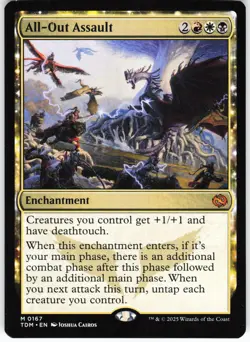 All-Out Assault M MTG Tarkir: Dragonstorm 167 NM - Image 1