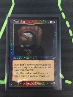 MTG Magic The Gathering Pack Rat Foil RVR Retro Frame Black - Image 1