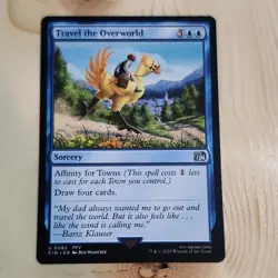 Magic: The Gathering Travel the Overworld 0082 FFV Sorcery Uncommon Blue Wizard… - Image 1