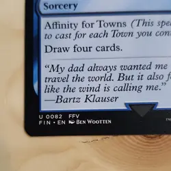 Magic: The Gathering Travel the Overworld 0082 FFV Sorcery Uncommon Blue Wizard… - Image 5