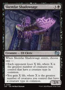 NM Skemfar Shadowsage, MTG, Foundations Jumpstart, Magic the Gathering, 489 - Image 1