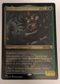 Abomination of Llanowar (Foil Etched) Commander Legends - MTG - Image 1