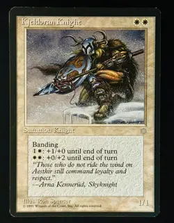 MTG - Kjeldoran Knight - NM - Ice Age - RARE - EN - REG - Image 1