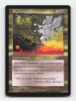 Righteous War Visions # Magic the Gathering Rare - Image 1