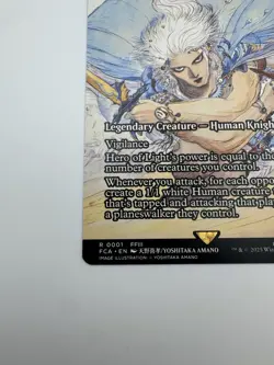 MTG – Final Fantasy – Hero of Light – Rare 0001 (Adeline, Resplendent Cathar) - Image 4