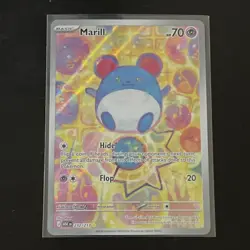 Pokemon Marill Illustration Rare Full Art Holo 232/217 acsended heroes 70 HP - Image 1