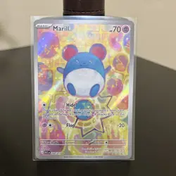 Pokemon Marill Illustration Rare Full Art Holo 232/217 acsended heroes 70 HP - Image 2