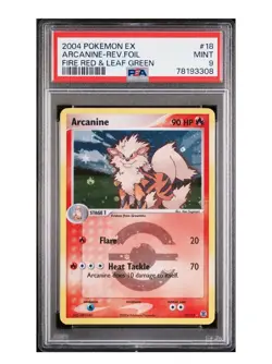 PSA 9 - Ex Fire Red & Leaf Green Arcanine 18/112 Reverse Holo - Image 1