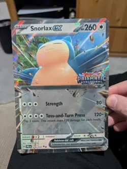 Snorlax 076/131 Prismatic Evolutions Stamped JUMBO card Pokemon Tcg - Image 1