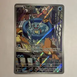 Pokemon Squirtle 148/142 Sv07 Stellar Crown Full Art Holo 60 HP Illustration Ra… - Image 1