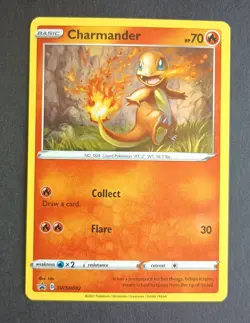 Pokemon Charmander SWSH092 SWSH Black Star Promo LP/NM - Image 1