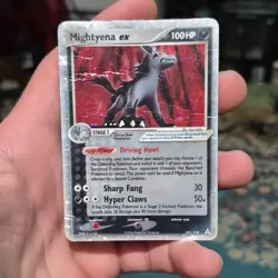 Pokemon Mightyena ex Ultra Rare Holo Holon Phantoms 101/110 HP 100 EX - Image 1