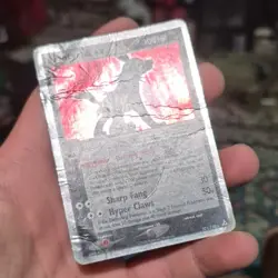 Pokemon Mightyena ex Ultra Rare Holo Holon Phantoms 101/110 HP 100 EX - Image 2