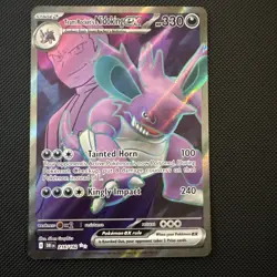 Pokemon TCG Team Rocket's Nidoking EX Ultra Rare 216/182 Destined Rivals English - Image 1