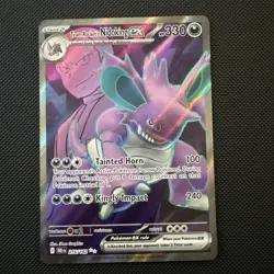 Pokemon TCG Team Rocket's Nidoking EX Ultra Rare 216/182 Destined Rivals English - Image 3