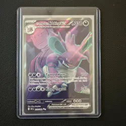 Pokemon TCG Team Rocket's Nidoking EX Ultra Rare 216/182 Destined Rivals English - Image 5