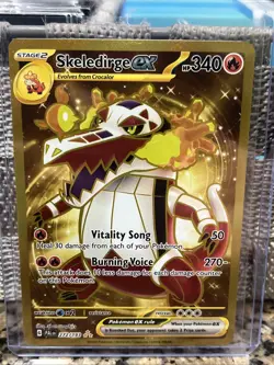 Pokemon Skeledirge EX TCG Holo Hyper Rare Card 272/193 Paldea Evolved - Image 1