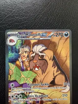 Pokemon TCG Arven's Mabosstiff EX 235/182 Destined Rivals NM - Image 2
