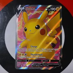 Pokemon Pikachu V Ultra Rare Full Art 170/185 Swsh04 Vivid Voltage Holo 2020 - Image 1