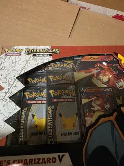 Pokemon 25th Anniversary Celebrations Collection Lance's Charizard V Box - Image 3