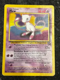 Mew Black Star Promo #8 Vintage Pokemon Card WOTC Promo MP - Image 1
