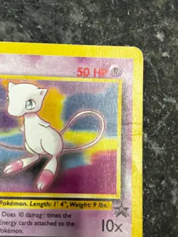 Mew Black Star Promo #8 Vintage Pokemon Card WOTC Promo MP - Image 4