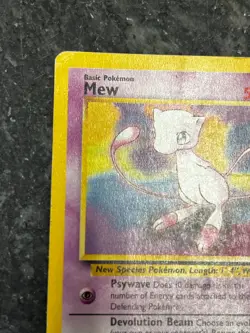 Mew Black Star Promo #8 Vintage Pokemon Card WOTC Promo MP - Image 5