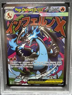 2025 POKEMON MEP EN-ME BLACK STAR PROMO #023 MEGA CHARIZARD X EX PSA 10 - Image 5