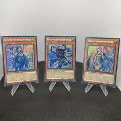 Yugioh Priesterin, Weiser & Maid Mit Den Blauen Augen Secret Rare Playset - Image 1