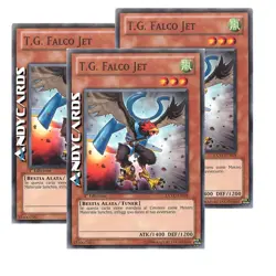 3x T.G. FALCO JET • (T.G. Jet Falcon) • Comune • EXVC IT018 • 1Ed • Yugioh! - Image 1