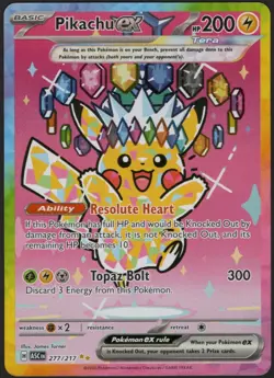 Pikachu EX 277/217 SIR - Special Illustration Rare - Ascended Heroes - Pokemon - Image 1