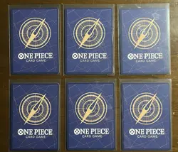 One Piece SR LOT 6-CARDS EB04-013 The Azure Sea's Seven Foil SR - Image 2