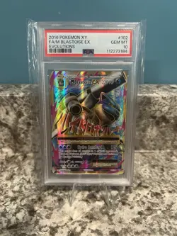 Pokemon M Blastoise EX Full Art 102/108 XY Evolutions GEM MINT PSA 10 - Image 1