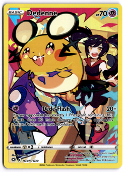 Dedenne TG07/TG30 Brilliant Stars Trainer Gallery NM Ultra Rare Pokemon Card NM - Image 1