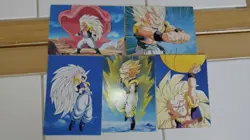 Lot Carte Postale Gotenks Dragon Ball Z GT postcard card dorothee magazine set - Image 1