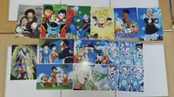 Lot Carte Postale Vegeta Dragon Ball Z GT postcard card dorothee magazine set - Image 1