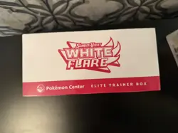 New Sealed Scarlet Violet Pokemon Center White Flare Elite Trainer Box ETB - Image 4