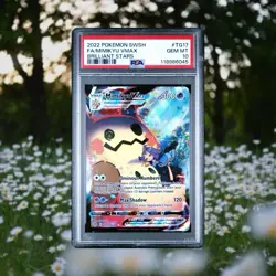 Mimikyu VMAX PSA 10 English Pokemon Card TG17 Brilliant Stars 2022 Alternate Art - Image 1