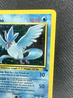 1999 Fossil Set Articuno Holo #2/62 Rare WOTC Pokemon Card TCG Original NM/LP - Image 3
