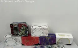 Large Lot of Pokemon ETB Boxes Dividers Energy Packs Dice and LP-NM Cards Look!! - Image 2