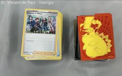 Large Lot of Pokemon ETB Boxes Dividers Energy Packs Dice and LP-NM Cards Look!! - Image 3