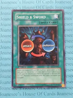 SD7-EN020 Shield & Sword Yu-Gi-Oh Card 1st Edition New - Image 1