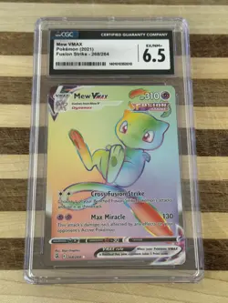 2021 Pokemon TCG Fusion Strike Mew VMAX Card #268/264 CGC 6.5 - Image 1