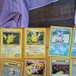 Pokemon TCG Base Set Gym Heroes Team Rocket Lot Wizards 17Cards Pikachu Cubone - Image 3