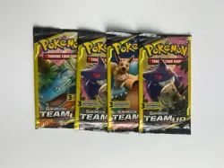 Pokemon Sun and Moon Team Up 3 Card Mini Booster Packs - Image 1