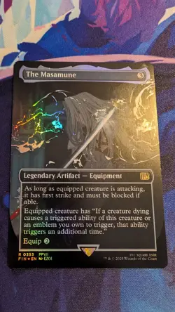 The Masamune Borderless Foil - Final Fantasy MTG NM Magic Card - Image 1